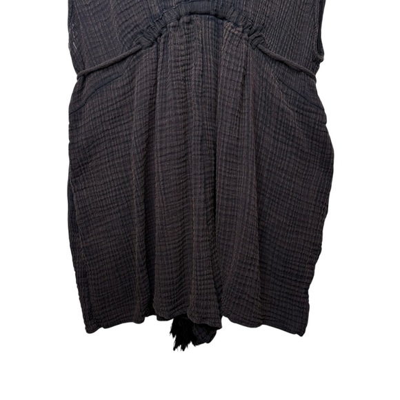 Anthropologie Molly Gauze Black Wash Women’s Oversized Cover-Up Romper Sz XL - Picture 6 of 13